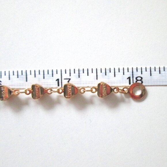 C⭐️C Golden Yellow Heart Evil Eye Choker Necklace Stamped LOVE Gold Tone Health - Picture 10 of 11